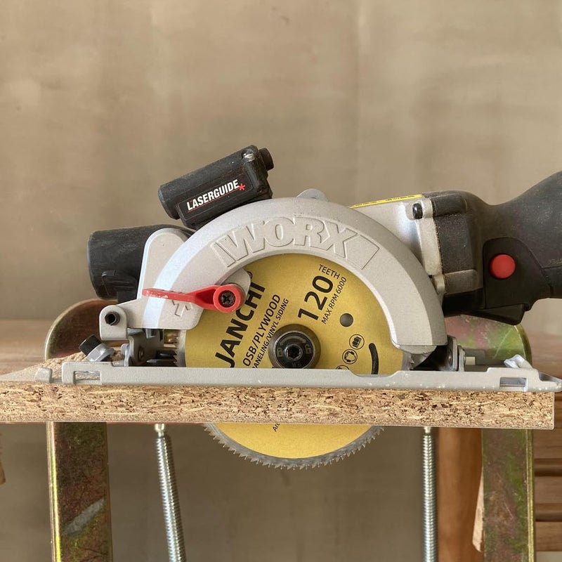 Jianchi 3Pack 4-1/2 Inch 120T Circular Saw Blade 3/8 Inch (9.5mm) Arbor, Plywood, OSB, Paneling and Vinyl Siding Fast and Smooth Cutting Saw Blade - Image 2